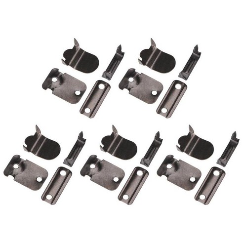 5pcs 금속 바지 패스너 허리 조임쇠 걸쇠 의류 공예 고정 도구 브래지어 후프 액세서리, 스타일 7 그레이, 작은, 구리