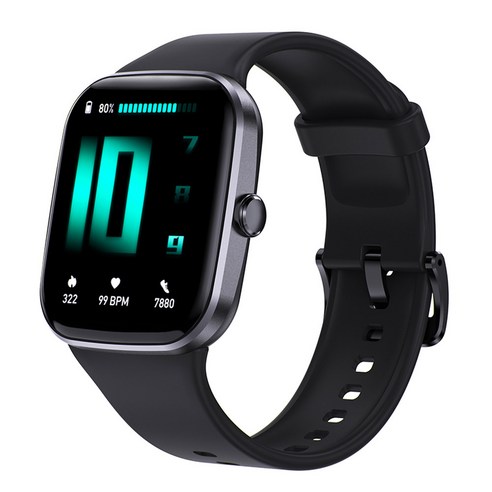 Amazfit GTS 2 미니 스마트워치 70 가지 스포츠 모드 수면 모니터링 GPS AMOLED 디스플레이 안 이드용 iOS 리퍼브, Black