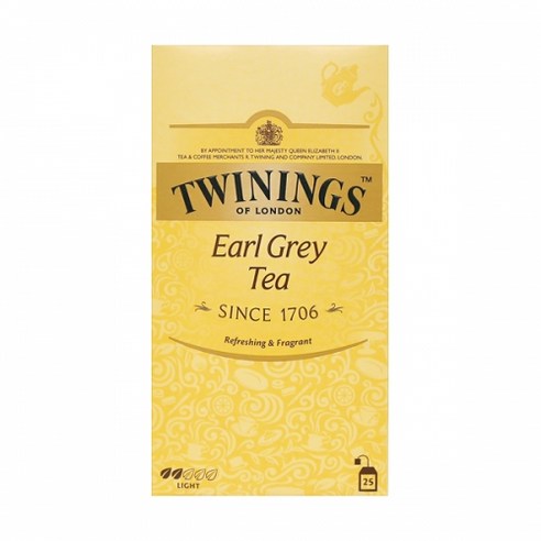 트와이닝 얼그레이 25티백 TWININGS OF LONDON, 25개입, 1개, 2g