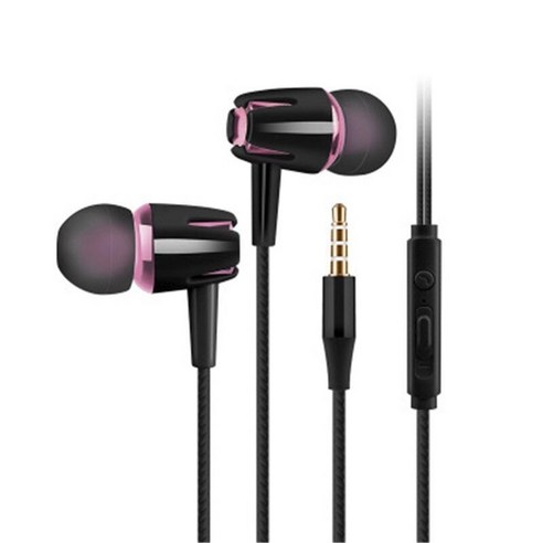 DFMEI EAR -IN -EAR 헤드폰은 Xiaomi Vivo Huawei Honor Oppo 안드로이드 휴대폰 라인 제어 밀 체중베이스를 사용하는 데 적합합니다., 마이클 호출+볼륨 조정 [검은 팬]