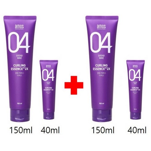 아모스 컬링에센스 2X 150ml 2개 + 휴대용 40ml 2개, 1세트, 380ml