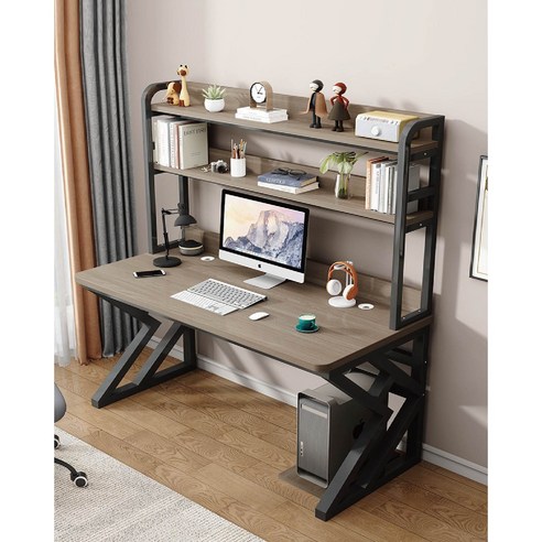 [OKㅣ강추] 데스크탑 컴퓨터 테이블 홈 책상 수납 공간 많은 책상 침실 책상 데스크탑 책상 데스크탑 테이블 선반형 테이블 선반형 책상 [OKNOWㅣ추천상품]