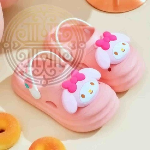 여름날의 작은 행복, 하이몰링 마이멜로디 페이스 DIY 어린이 샌들과 함께 키즈슬