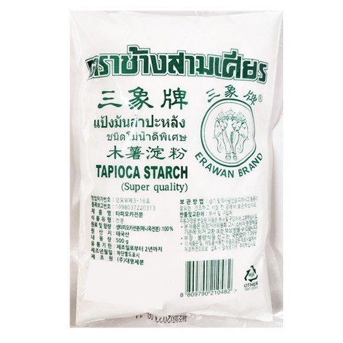 태국 타피오카 전분 카사바 500g TAPIOCA STARCH, 3개