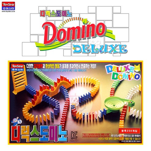 토이스타 디럭스 도미노 250 4색 칼라블록 보드 게임 블럭 놀이