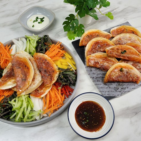 대구명물 수제 납작만두 칠성시장 만두 맛집, 납작만두 1kg (소스 2개증정), 2개, 1kg