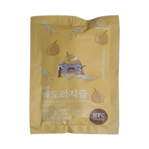 밀팜(1박스)(총30포) 배도라지즙 NFC 80ml