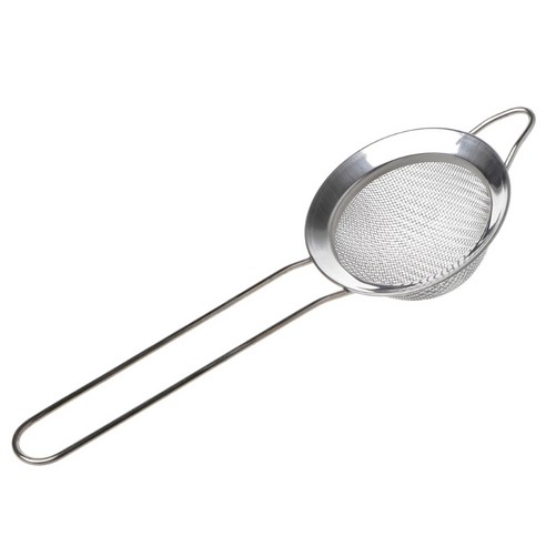 주방 스테인레스 스틸 밀가루 차 여과기 메쉬 소쿠리 체 필터 필터, 은, 7cm.
