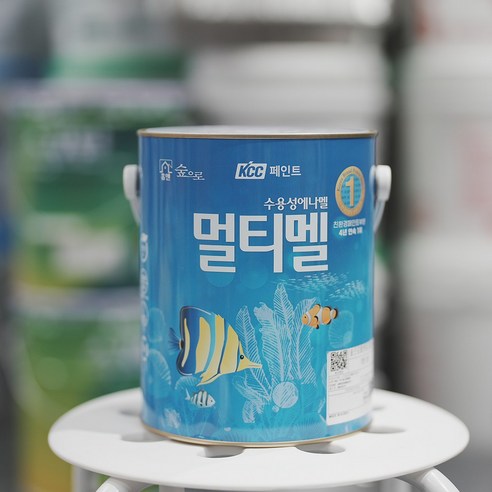 KCC 수용성 에나멜 멀티멜 3.78L 반광 친환경 멀티 수성페인트, 데저트, 3780ml, 1개