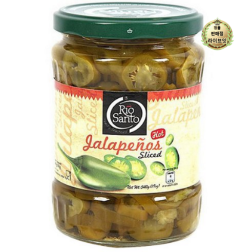   리오산토 할라페뇨 슬라이스 540G 할라피뇨, 1개