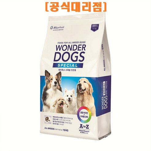 원더독스 우지 스페셜 반려견 사료, 곡물, 10kg