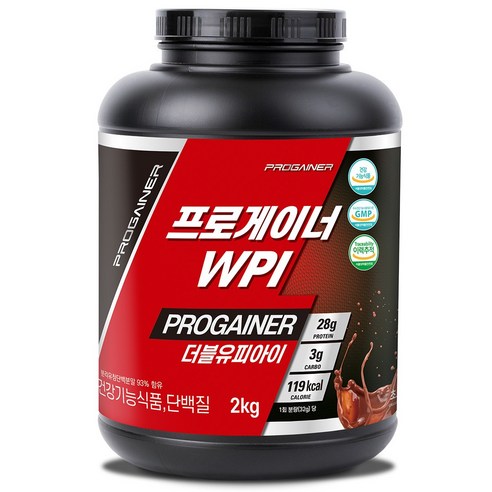 프로게이너 WPI 초코맛 분리유청단백질 아이솔레이트 단백질보충제
