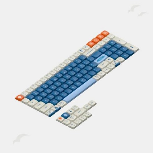 키캡 NuPhy Shiokaze nSA 염료 서브 PBT 키캡 1 로우 파일 에어 시리즈에 적합, 한개옵션2, 01 Shiokaze Keycaps, 한개옵션1