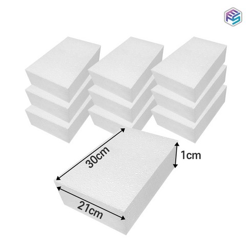 사각 스티로폼 A4 사이즈 30 x 21 x 1cm 10개