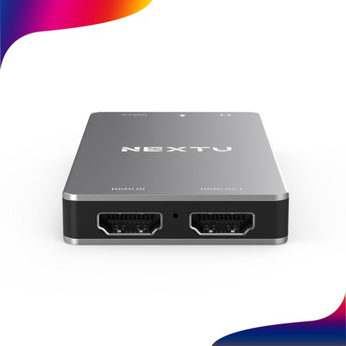 넥스트 NEXT-7322HVC-4K USB3.0 HDMI 캡쳐보드 4K UHD/FULL HD 고해상도 1인 크리에이터 방송하면서 녹화