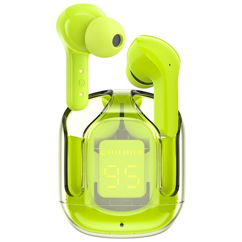 ACEFAST T6 블루투스 5.0 무선 이어버드 ENC 통화 소음 취소 스포츠 뮤직 이어폰, youth green