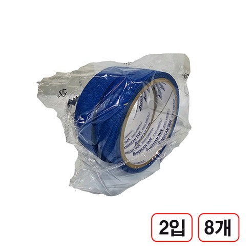 칼라 마스킹테이프 파랑 25mm*10m (2입) 8개