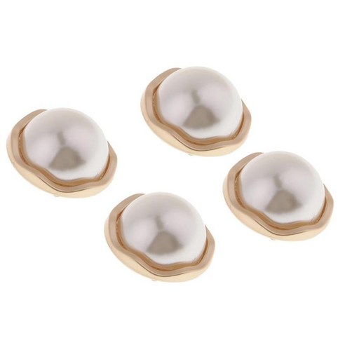 4Pcs 플라스틱 진주 생크 버튼 공예 스크랩북 꾸밈 25mm, C