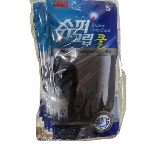 쓰리엠 슈퍼 그립 쿨 장갑 양손 세트 블루, 3M (L), 1세트