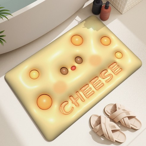 커스픽 3D 빨아쓰는 소프트 규조토 발매트, 치즈