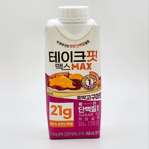 테이크핏 맥스 호박고구마맛, 250ml, 15개