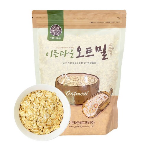 이홈베이킹 유기농오트밀1kg, 4개, 1kg