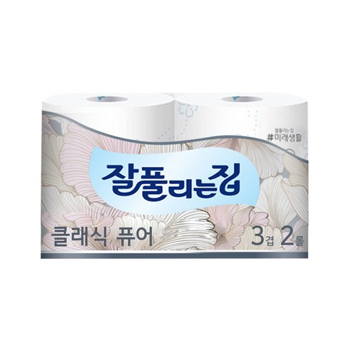 A잘풀리는집 클래식 퓨어 3겹 25m 2롤 화장지, 상세페이지 참조 잘풀리는집프레셔스2호 Best Top5