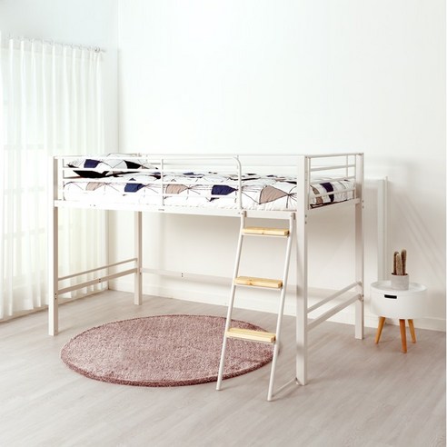 편안함과 스타일이 조화된 에보니아 럭키 좌식 철재벙커침대 낮은벙커침대