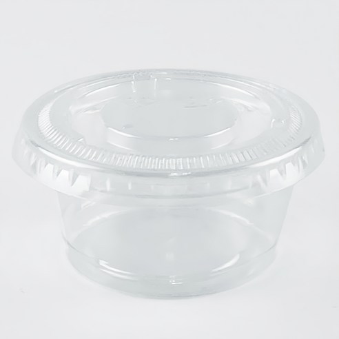 소스용기 + 뚜껑 세트 소 6.2 x 3 cm, 50개, 1세트