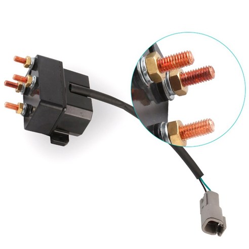 차량에 적합한 7000 윈치 LR4200 오프로드 LBS 12V 5000 헤비 릴레이 전기 300A A74E, Black, 1개, 1개입