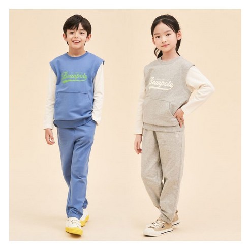 빈폴키즈 시즌오프30%OFF 24SS 바서티 레이어드 스웨트 상하세트