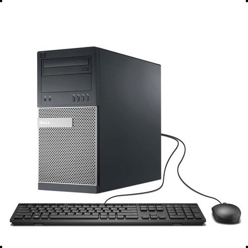 델 데스크톱 PC 컴퓨터 타워 OPTIPLEX 990 인텔 쿼드 코어 i52500 3.7GHz 4G DDR3 128G SSD DVD WiFi BT VGA DP Wi