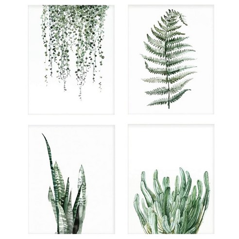 Deoxygene 식물 포스터 인쇄 캔버스 회화 벽 예술 거실 장식 침실 미적 boho, 보여진 바와 같이