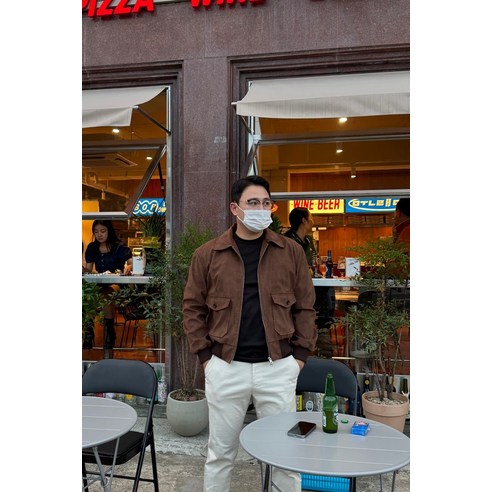 추천제품 남자의 필수템: 머슬핏 크롭 스웨이드 자켓