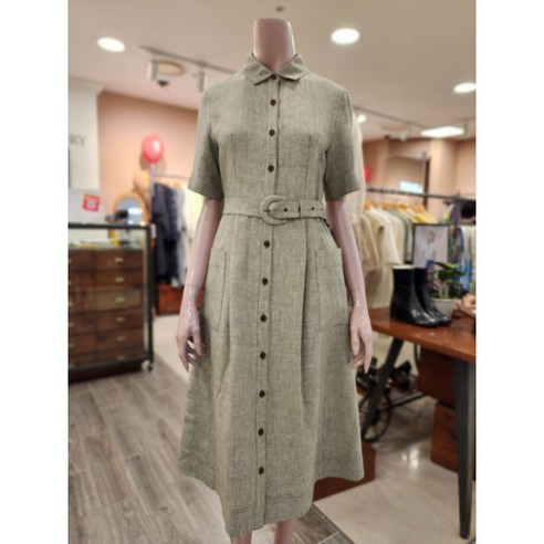 BCBG 여름23 콜렉션 엔초비 린넨 원피스 B3B3O606 bcbg원피스