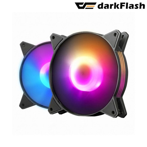 다크플래시 darkFlash C6MS 120 RGB 시스템쿨러 (블랙 3PACK), 3개