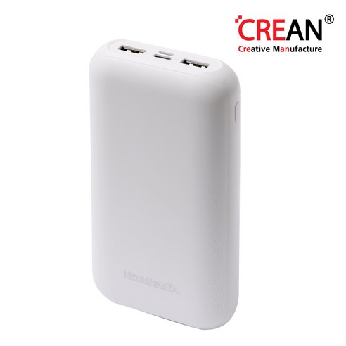 크레앙 울트라부스트 PD 퀵차지 보조배터리 20000mAh (CREBATQPDULTX7), 블랙{CREBATQPDULTX7-BK