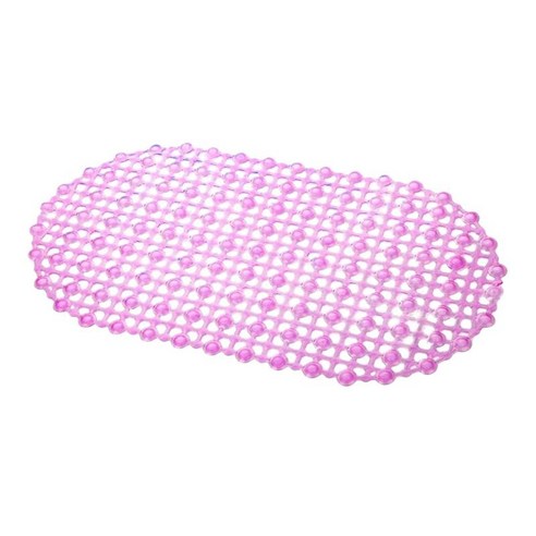 흡입 컵이있는 PVC 욕조 67x37 Cm 용 미끄럼 방지 목욕 매트, {"색상":"핑크"}, {"수건소재":"PVC"}