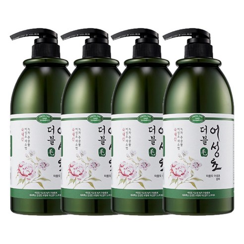 더블모 어성초 두피 샴푸 플로럴향, 1000ml, 4개