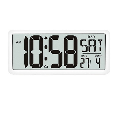 광장 벽 시계 시리즈 디지털 점보 알람 시계 LCD 디스플레이 다기능 부유층 사무실 장식 데스크, 하나, 보여진 바와 같이