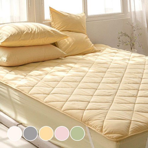 보넬라 먼지없는 알러지케어 침대패드 고정밴드, 옐로우