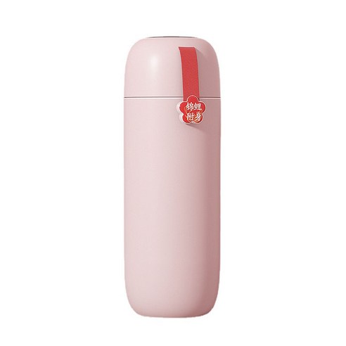 스마트텀블러 온도표시 텀블러 마카롱 보온보냉 텀블러, 핑크, 450ml