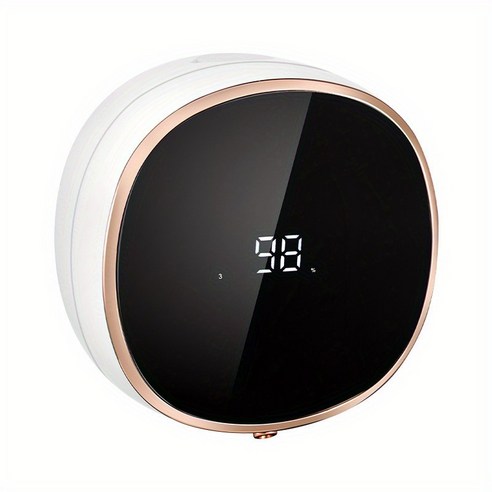 LED 자동 욕실 핸드워시 거품디스펜서 디스플레이 280ml 대용량 USB 충전 0접촉 디스펜서, White, 1개