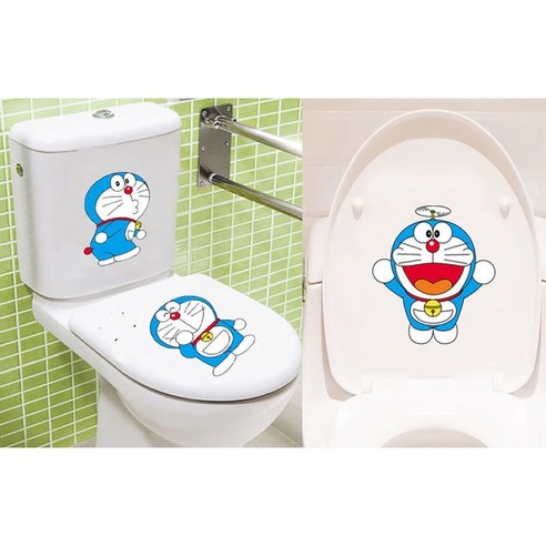 변기 스티커 바닥 창의적 개성 화장실 변기 스티커 커버 기숙사 욕실 방수 웃기다 한국판 스티커 붙이다 부끄럽다 + 가지 마 + 뭘 봐 크기 변기 유니버설 방수 스티커, 오리 타기+뭘 봐+위생에 신경 써요