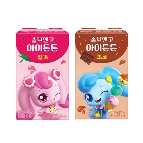 [웅진식품] 솔브앤고 아이튼튼 150ml * 24팩 (딸기/초코)