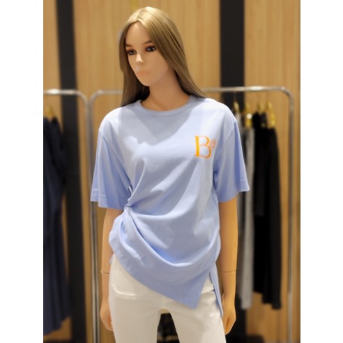 에고이스트 스그니처 B로고 스몰 라임 박시 티셔츠 EN2OTH05(237110 )