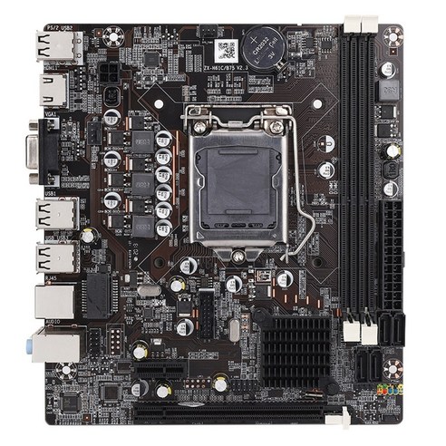 노 브랜드 H61 마더보드 2XDDR3 LGA 1155 PC용 2X8G 용량 4XSATA2.0 지원