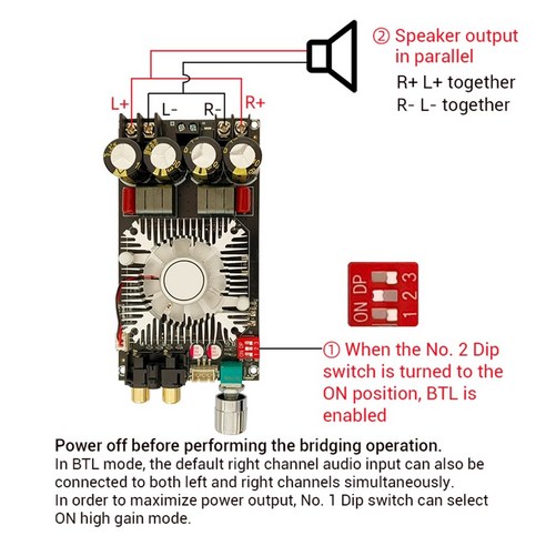 앰프 보드 160W + 160W, TDA7498E, 디지털 2채널