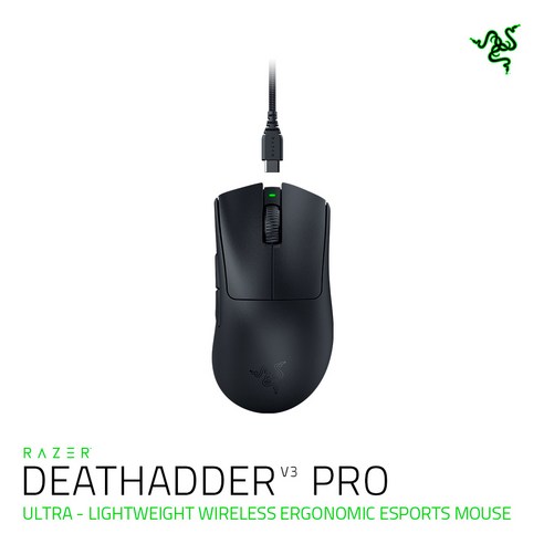 레이저데스에더V3PRO Razer DeathAdder V3 Pro 데스에더 V3 Pro 무선 게이밍 마우스