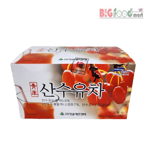 청솔 산수유차 260g (13g X 20개입), 1개, 20개입, 13g